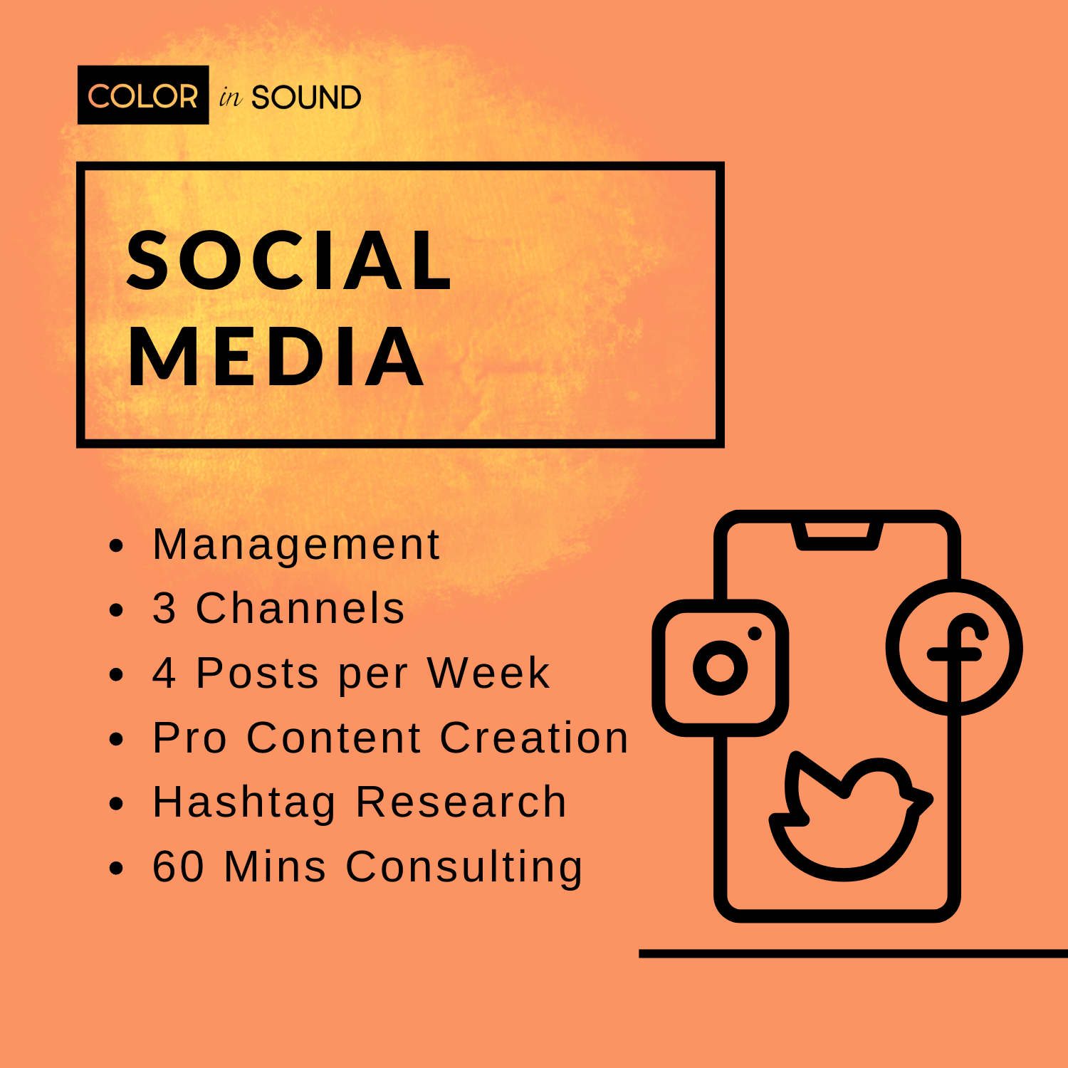 Social Media Management | Orange Package (Level 3)