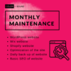 Monthly maintain your wordpress, Wix, Shopify website