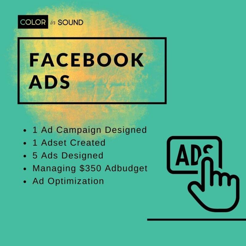 Facebook Ads service by Female ceo of colorinsound in USA